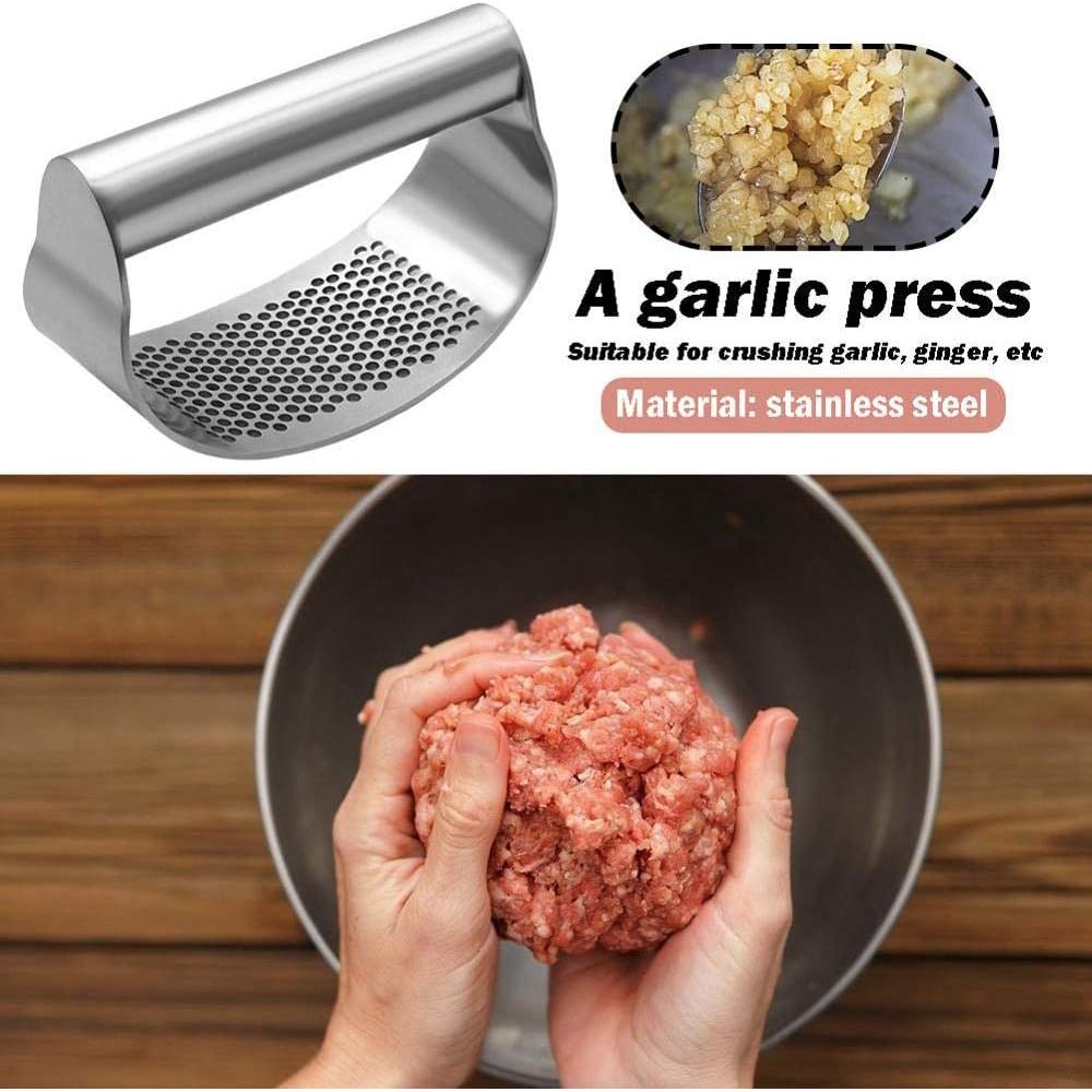 Prensa de Ajo Acero Inoxidable SUPARO 10x7.2cm Fácil Limpieza