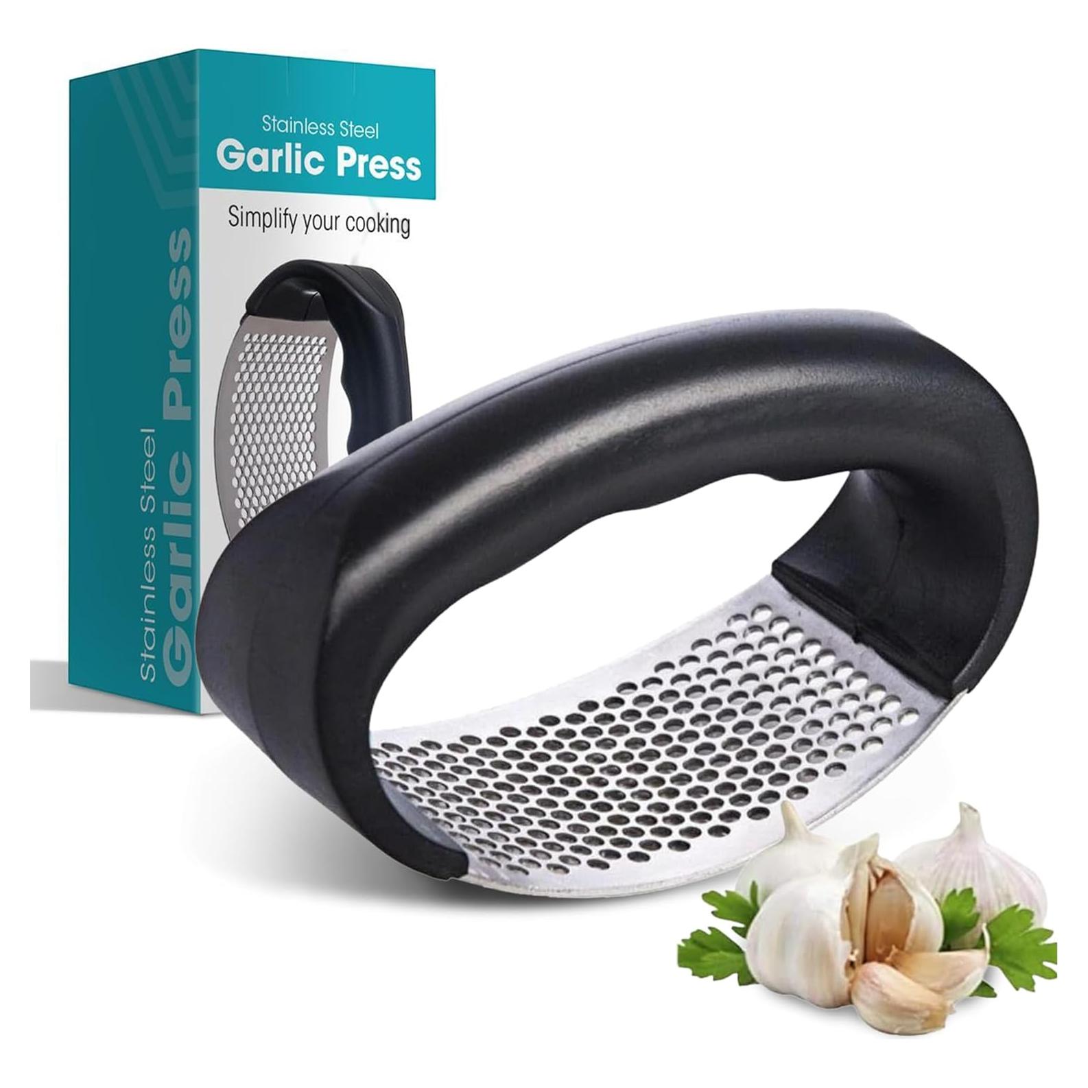 Prensa de Ajo Fourteen Homes Acero Inoxidable Negro 67g