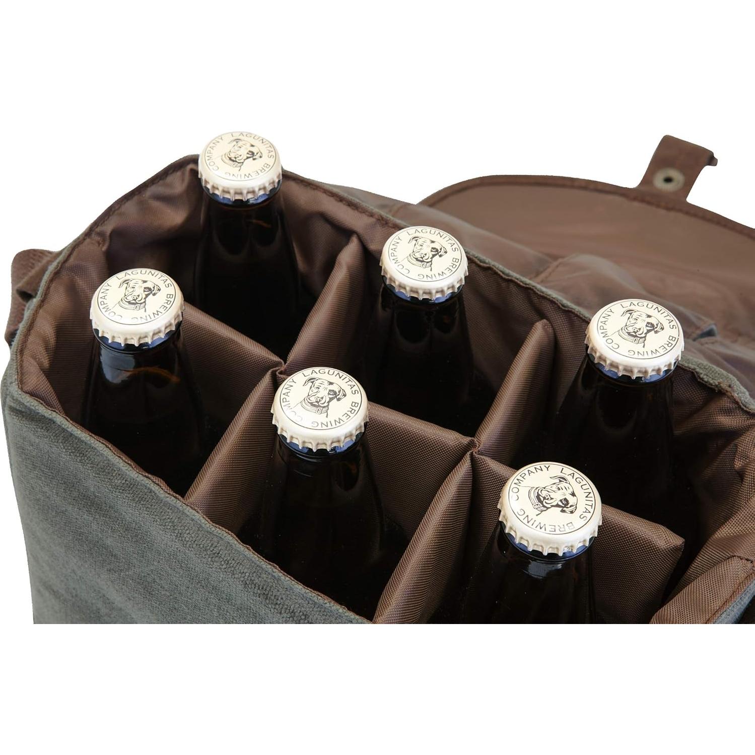 Cesta de Cerveza PICNIC TIME 6 Paquetes Verde Caqui