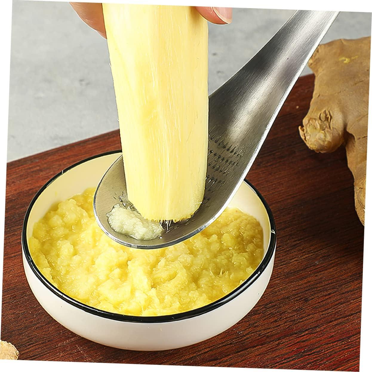 Set 3 Piezas Prensa de Ajo y Jengibre GOOHOCHY Acero Inoxidable