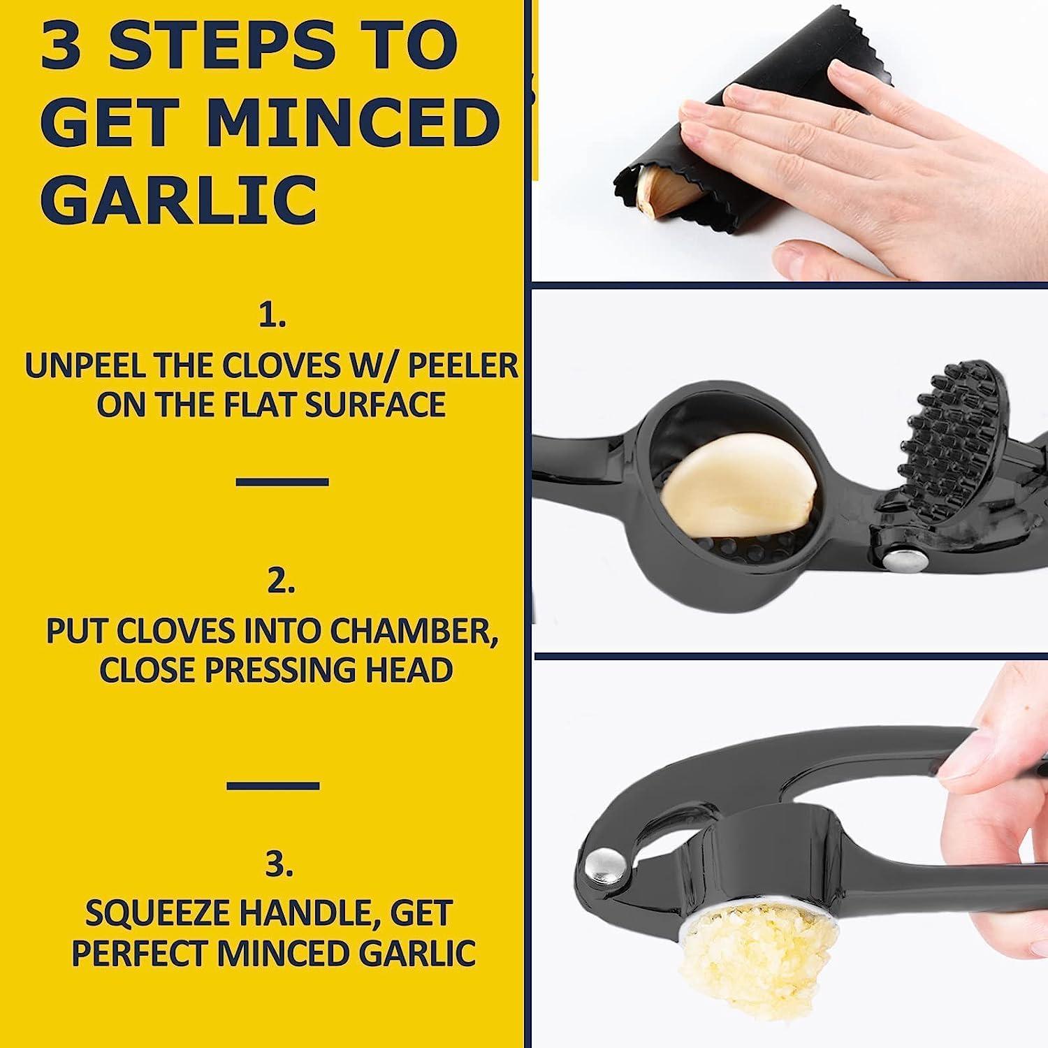 Prensa de Ajo AllStyle Acero Inoxidable Negro Mate