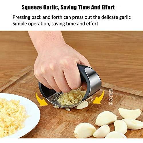 Prensador de Ajo y Jengibre Acero Inoxidable Ergonomico