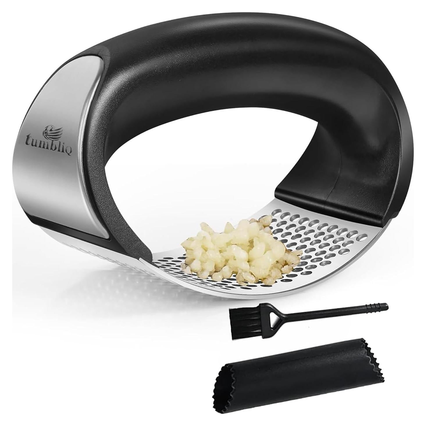 Prensa de Ajo TumbliQ Acero Inoxidable 3 Piezas