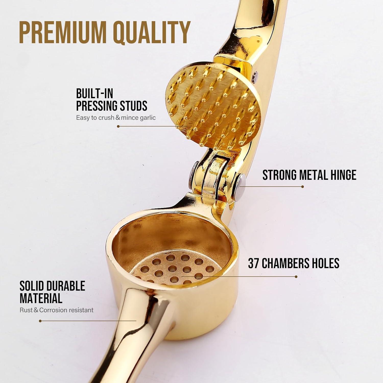 Prensa de Ajo Drincarier Oro, Picadora Profesional 303g