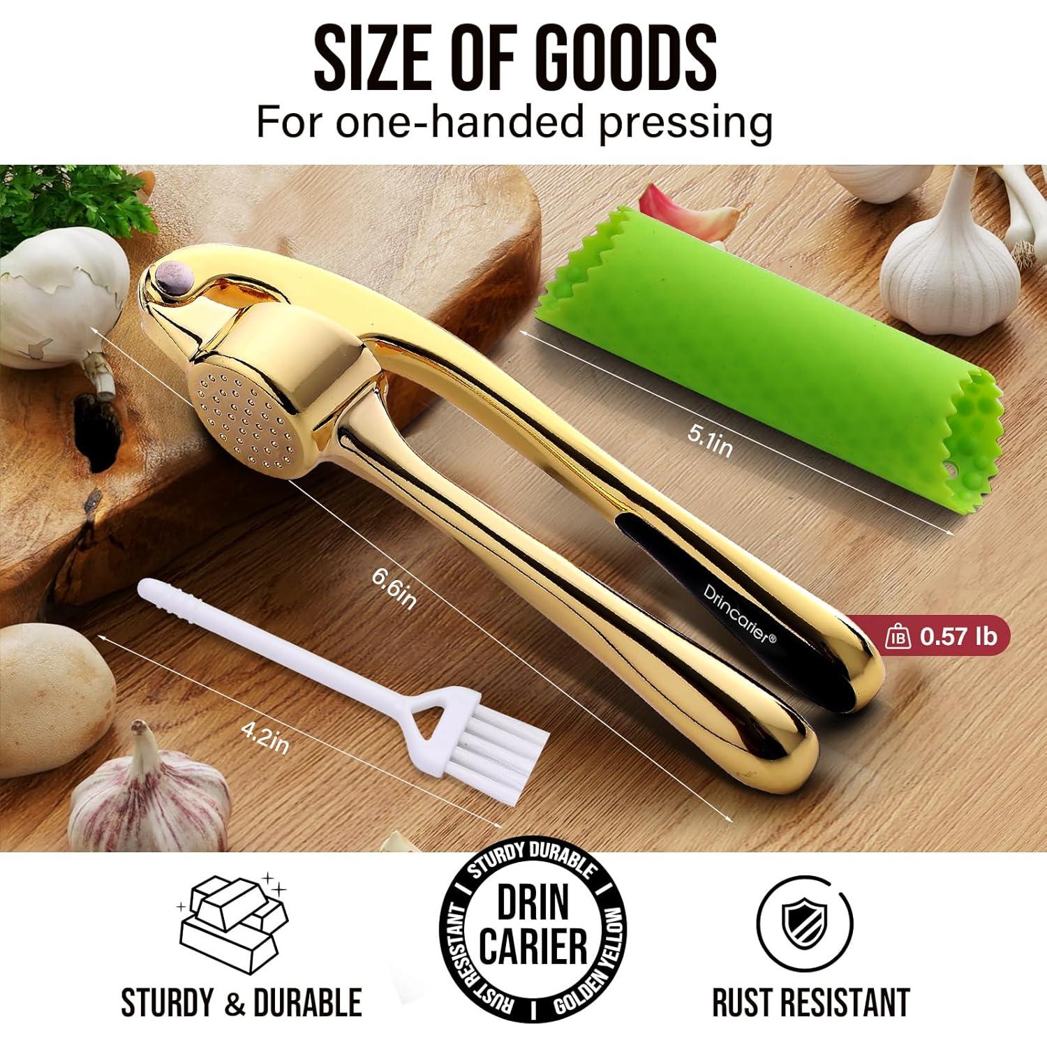 Prensa de Ajo Drincarier Oro, Picadora Profesional 303g