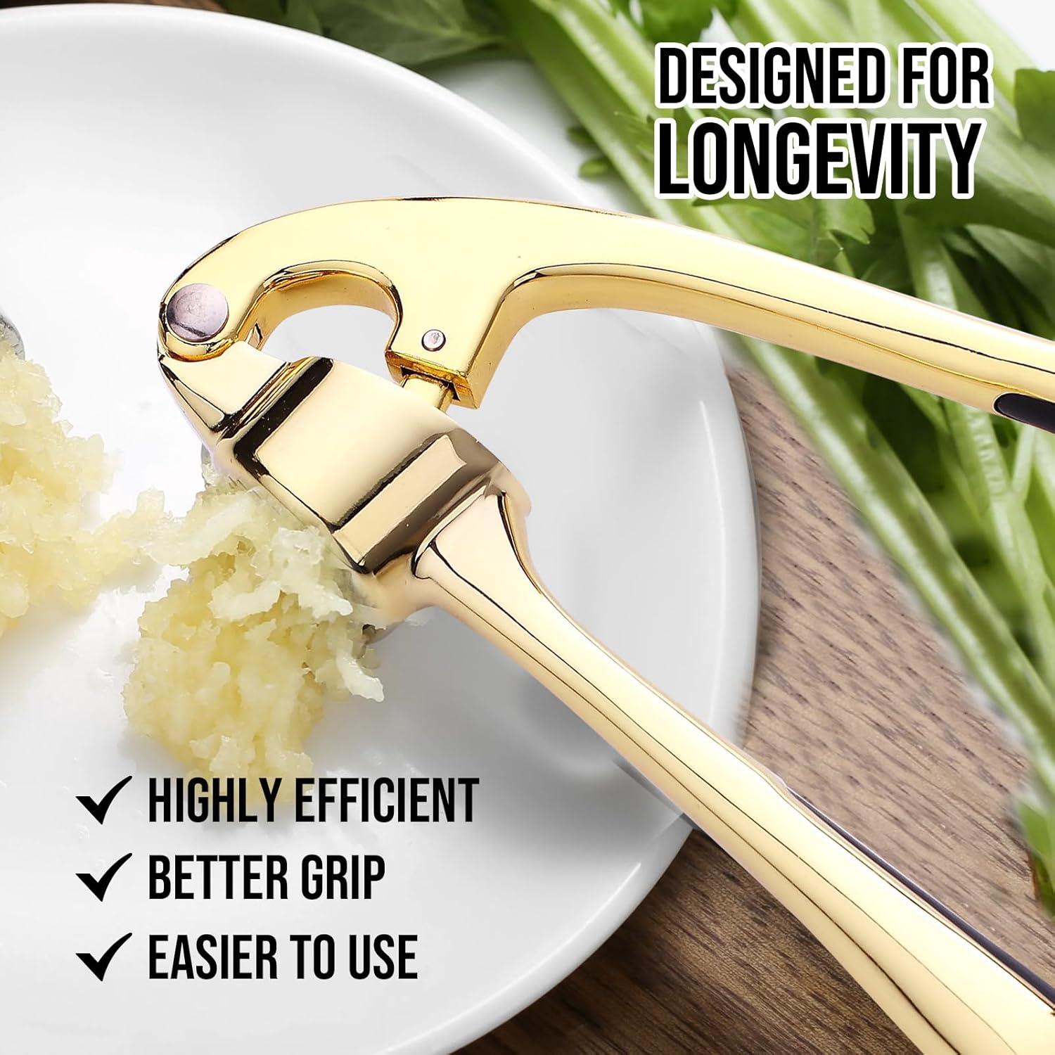 Prensa de Ajo Drincarier Oro, Picadora Profesional 303g