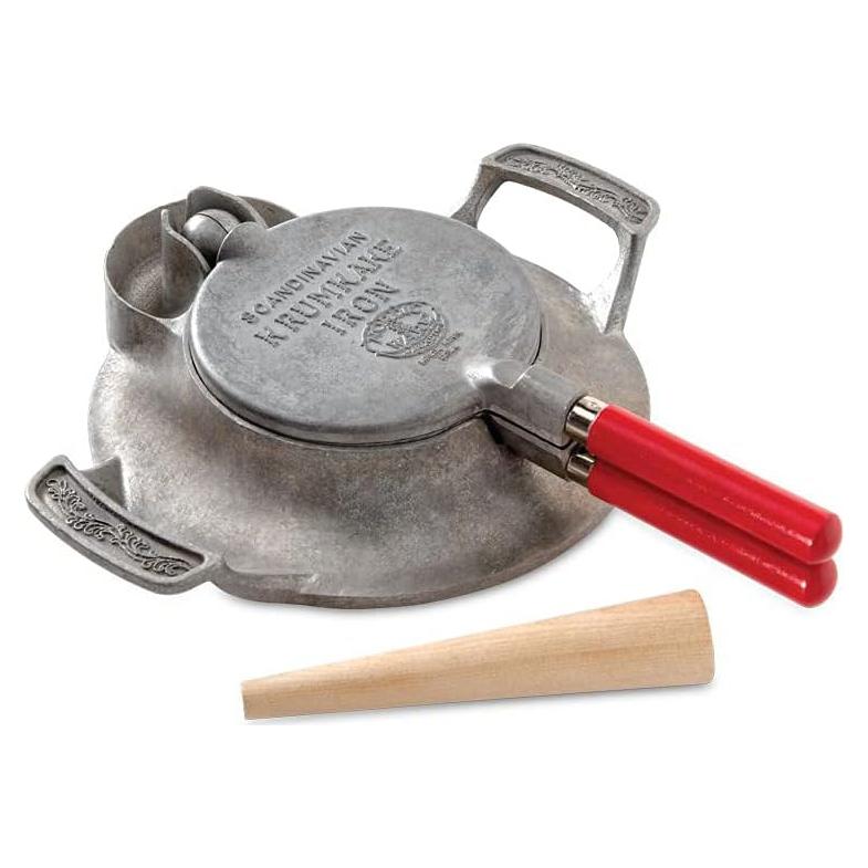 Hierro para Krumkake Nordic Ware 33x26cm con recetas
