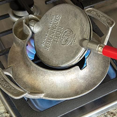 Hierro para Krumkake Nordic Ware 33x26cm con recetas