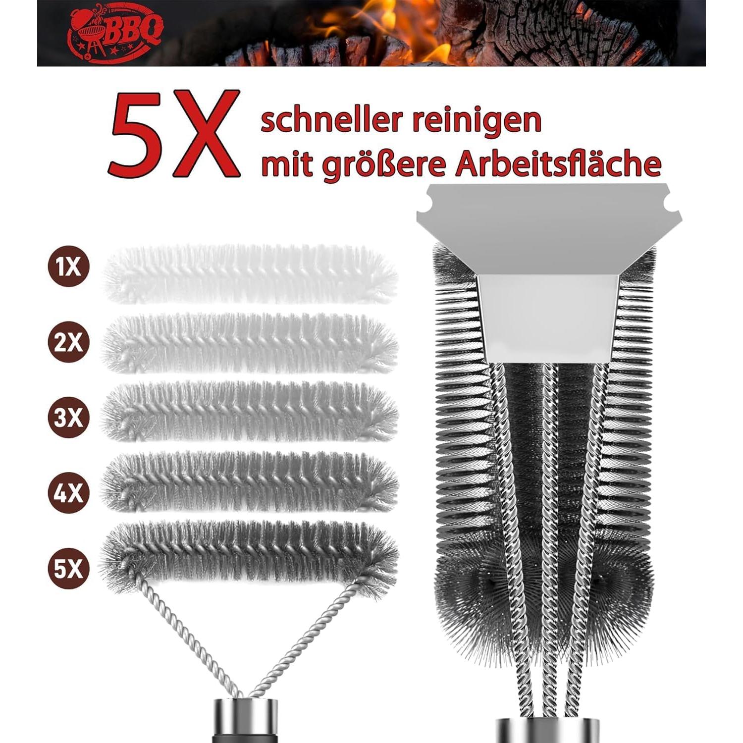 TNTOR Cepillo para Parrilla con Raspador y Abrebotellas