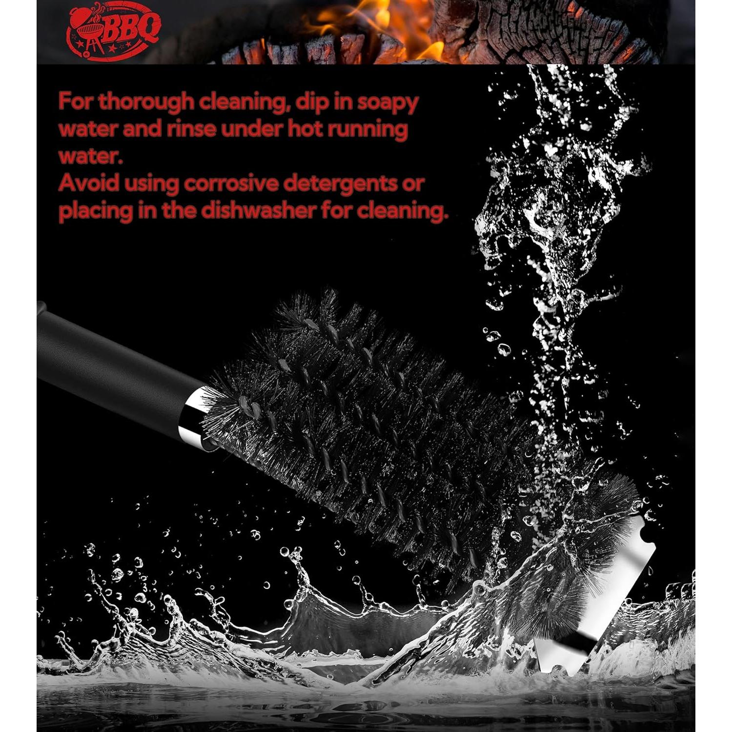 TNTOR Cepillo para Parrilla con Raspador y Abrebotellas