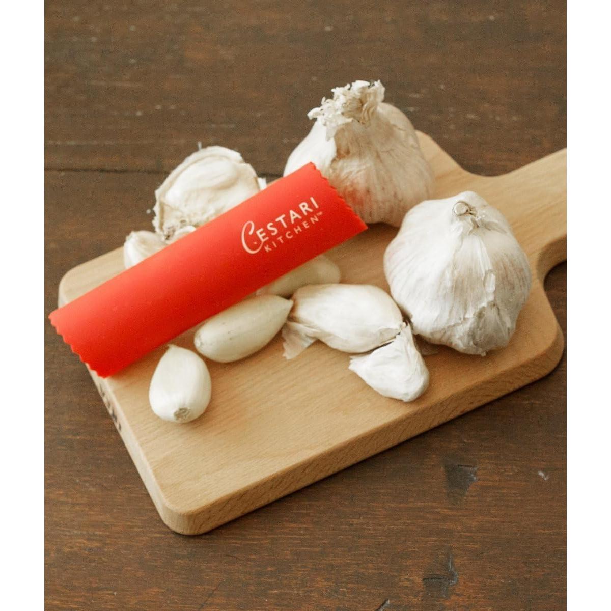 Rodillo Descascarador de Ajo Cestari - Silicona Roja Apta Lavavajillas