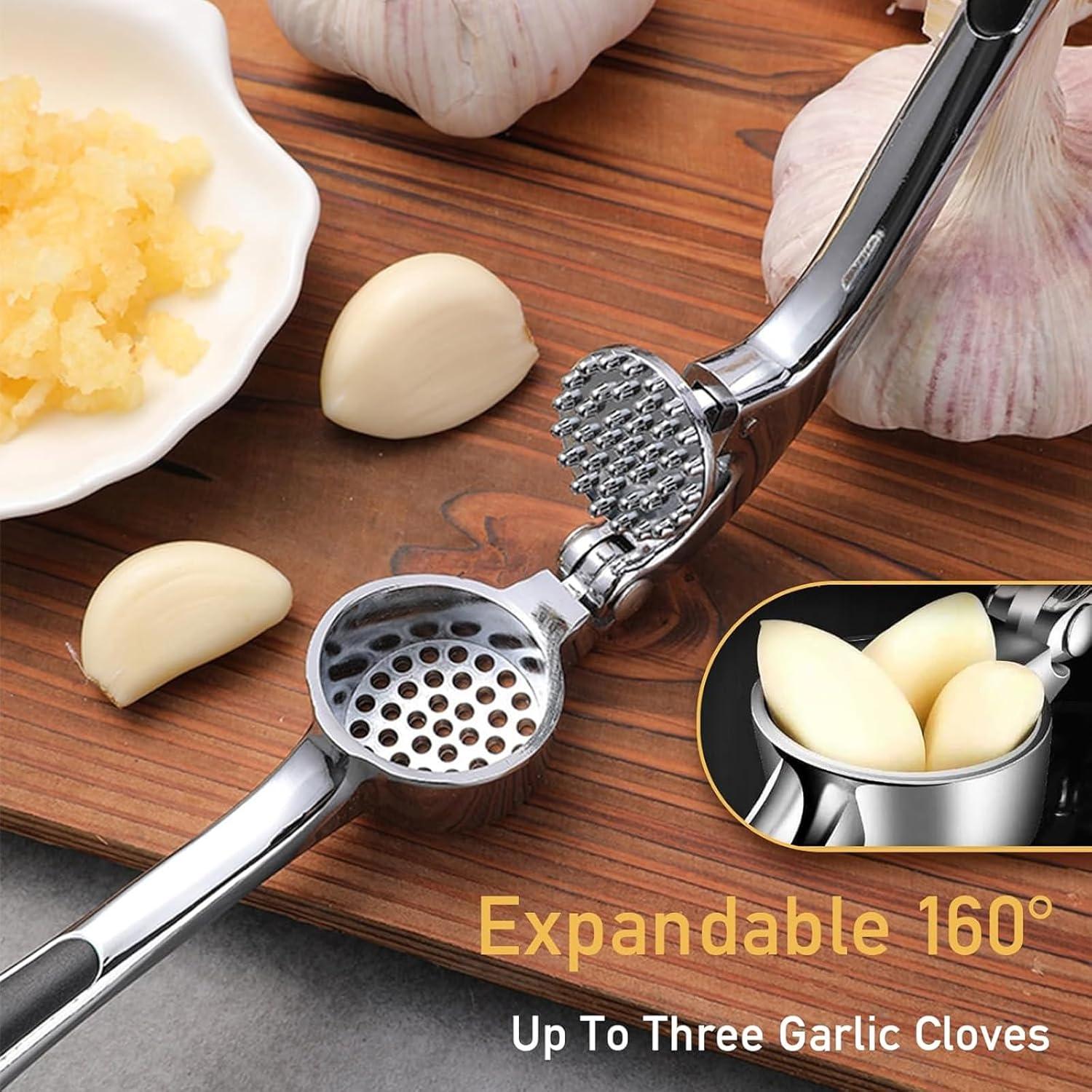 Prensa de Ajo y Jengibre Jagney Acero Inoxidable 16.5 cm