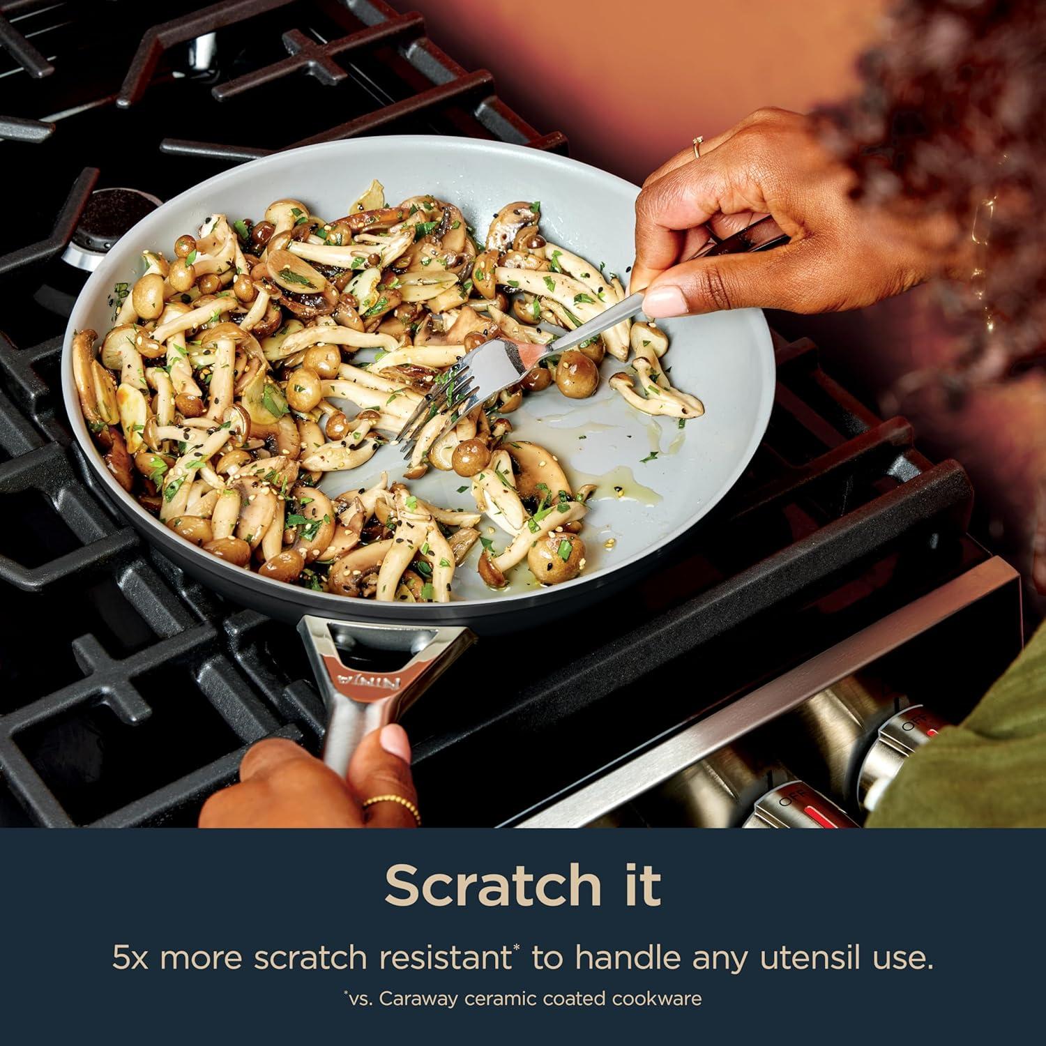 Sartén Fry Ninja Ceramic Pro 26 cm Antiadherente Azul