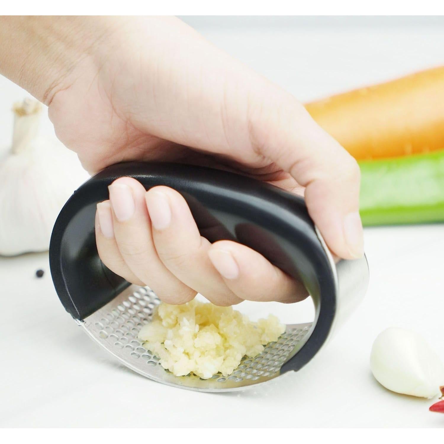 Prensador y Picador de Ajo AGIgear Acero Inoxidable Ergonómico