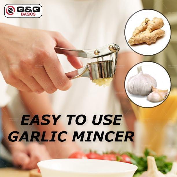 Prensa de Ajo y Jengibre Q&Q BASICS Acero Inoxidable