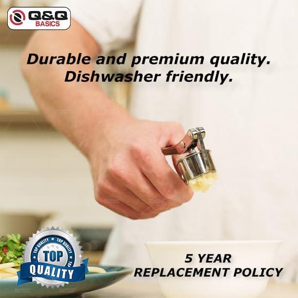 Prensa de Ajo y Jengibre Q&Q BASICS Acero Inoxidable