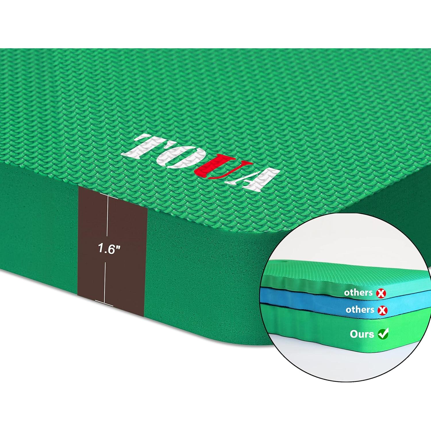 Almohadilla de Rodillas TOUA Extra Gruesa 2 Paquete Verde