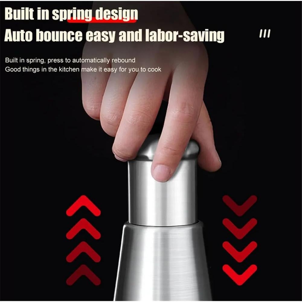 Picador de Ajo Manual Genérico Acero Inoxidable 16x5.8cm