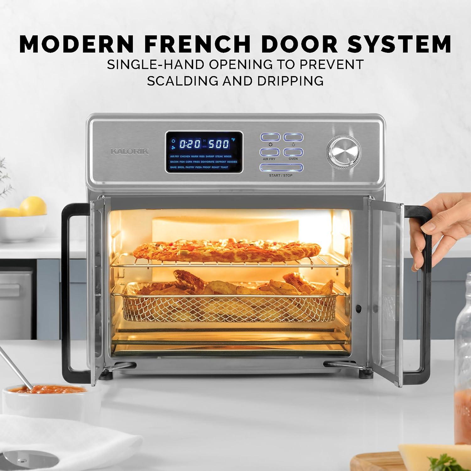 Horno de Aire Kalorik MAXX 26 Cuartos 10-en-1 Acero Inoxidable
