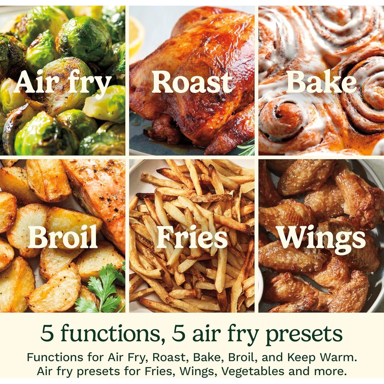 Freidora de Aire Cuisinart AIR-200NAS 6 Qt, 5 Funciones, Acero Inoxidable