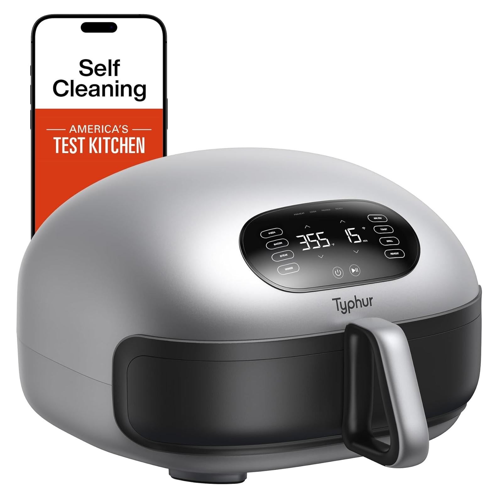 Freidora de Aire Typhur Dome 2 Digital 5.6L Autolimpiante