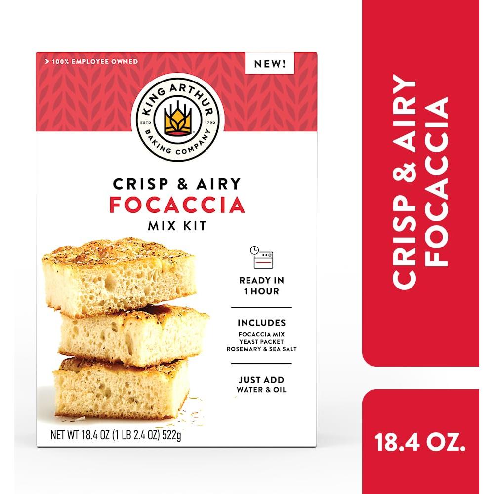 Kit de Mezcla de Focaccia King Arthur 18.4 oz - Listo en 1 hora