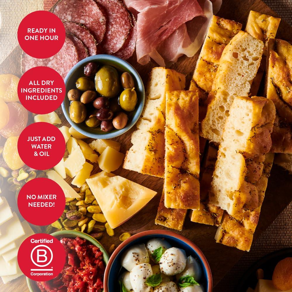 Kit de Mezcla de Focaccia King Arthur 18.4 oz - Listo en 1 hora