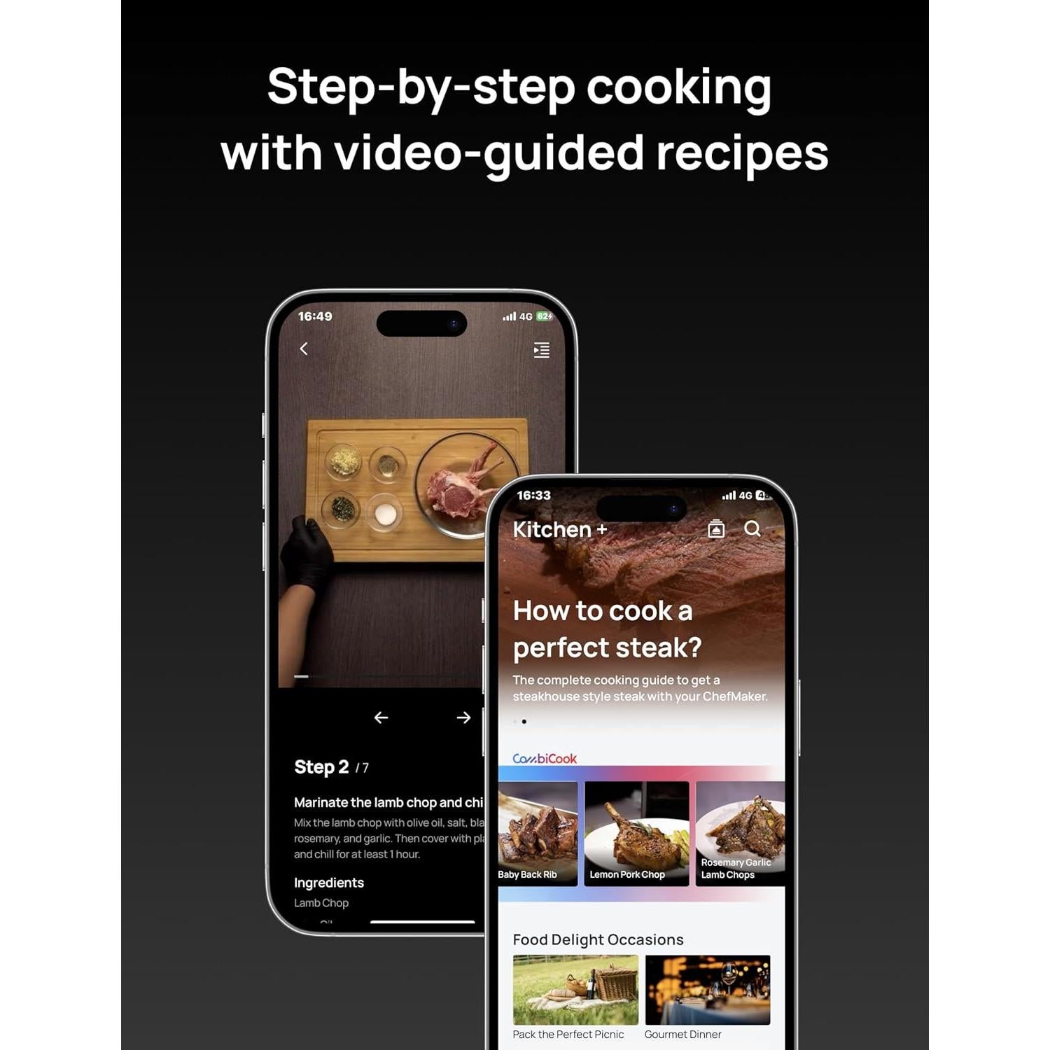 Freidora de aire Dreo ChefMaker 6 QT, Cocción inteligente