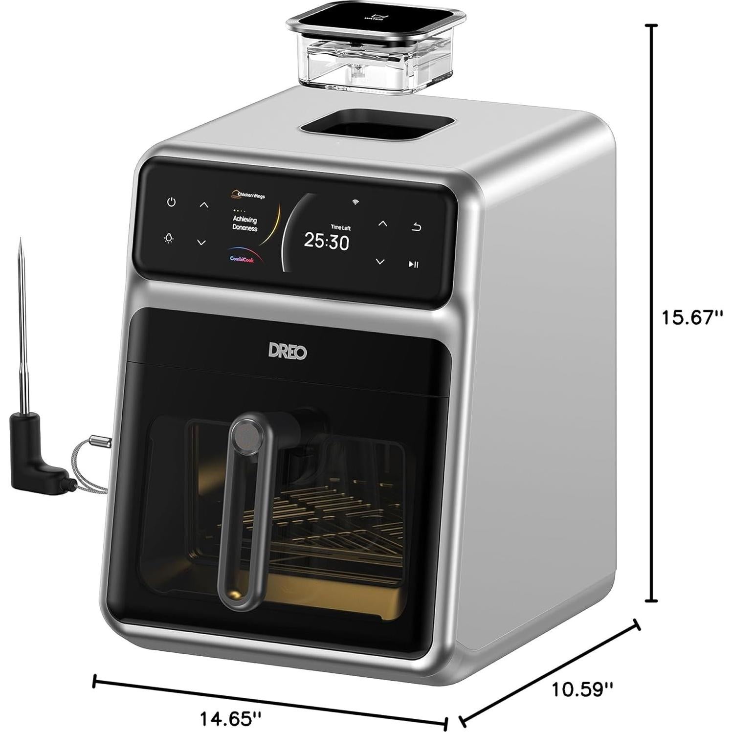 Freidora de aire Dreo ChefMaker 6 QT, Cocción inteligente