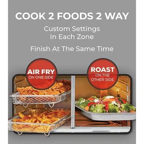 Horno de Aire Emeril Lagasse 360 Doble Zona 25 QT Acero Inoxidable