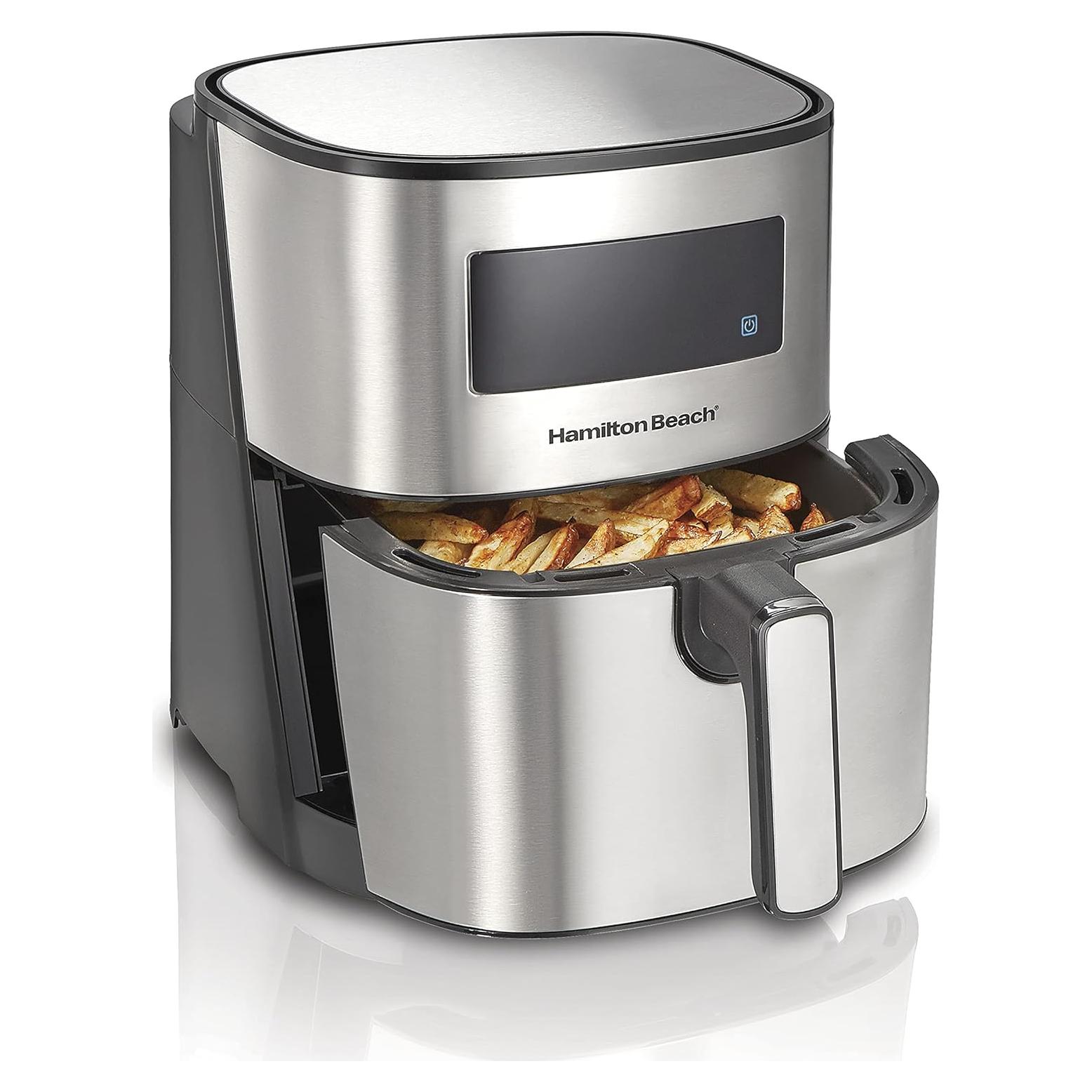 Freidor de aire digital Hamilton Beach 5.8L 1700W negro