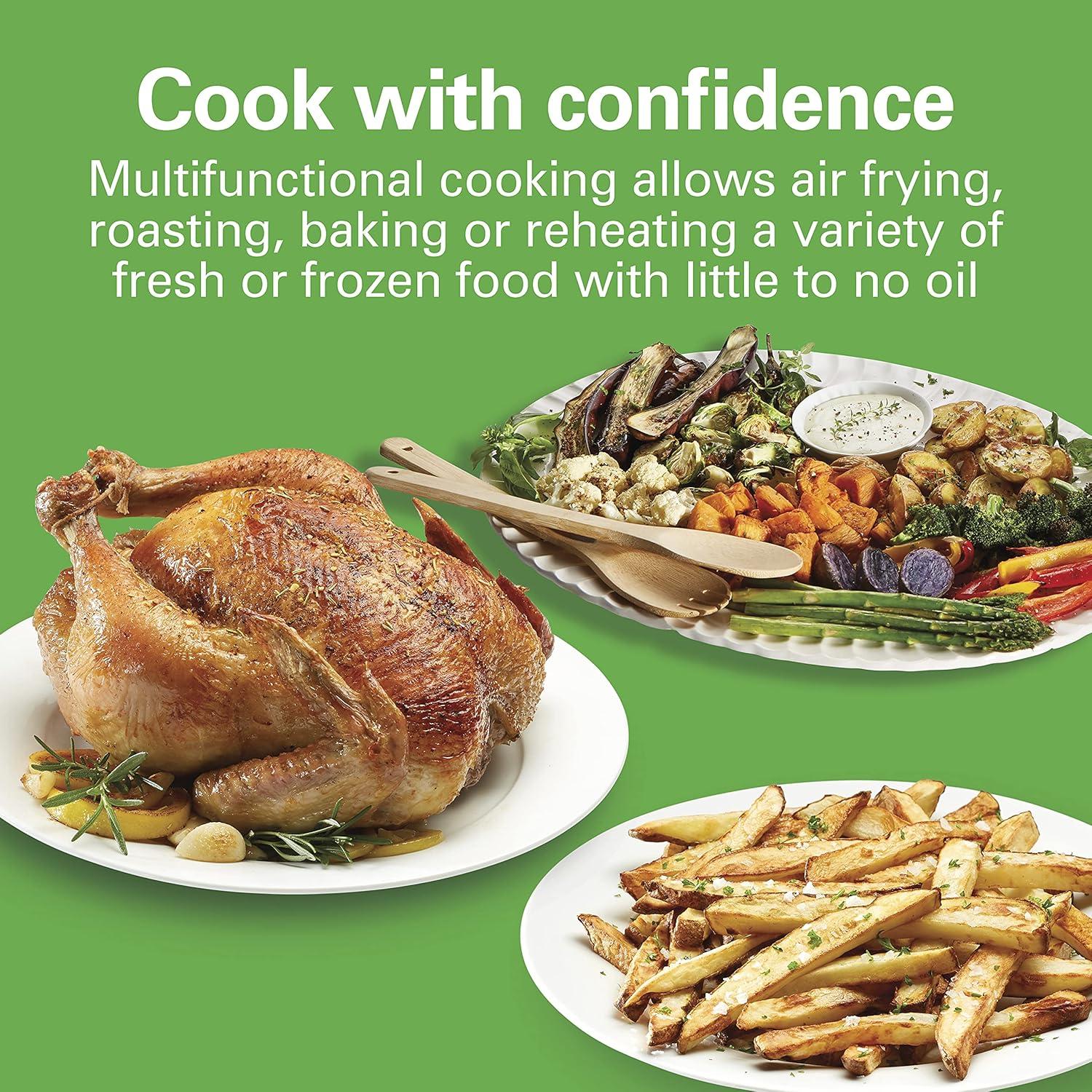 Freidor de aire digital Hamilton Beach 5.8L 1700W negro