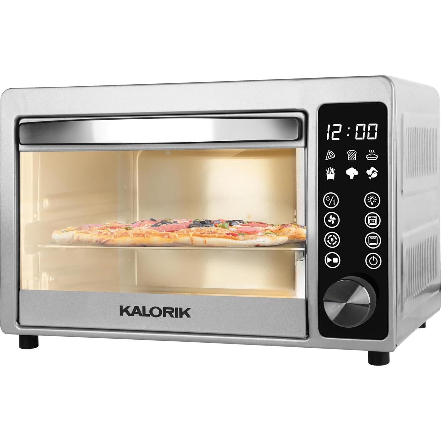 Kalorik 22 Quart Digital Air Fryer Toaster Oven, Stainless Steel (AFO 52352 SS)