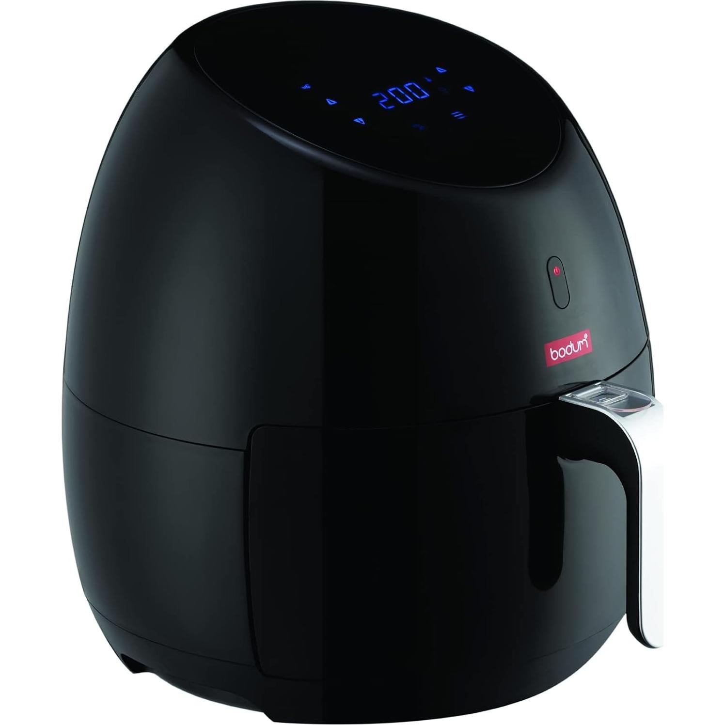 Bodum Melior Air Fryer with Digital Control Panel and 8 Presets, 169 Ounce, Black
