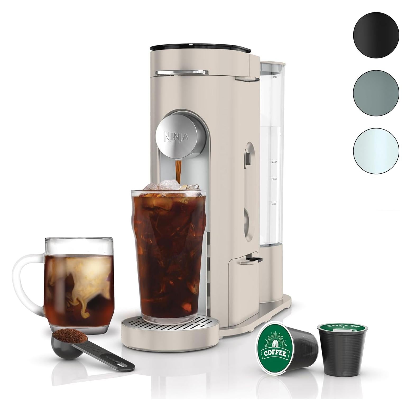 Cafetera Ninja PB041ST Compacta para Café Molido y Cápsulas