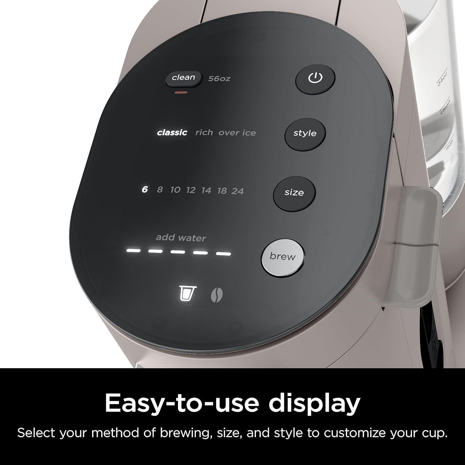 Cafetera Ninja PB041ST Compacta para Café Molido y Cápsulas