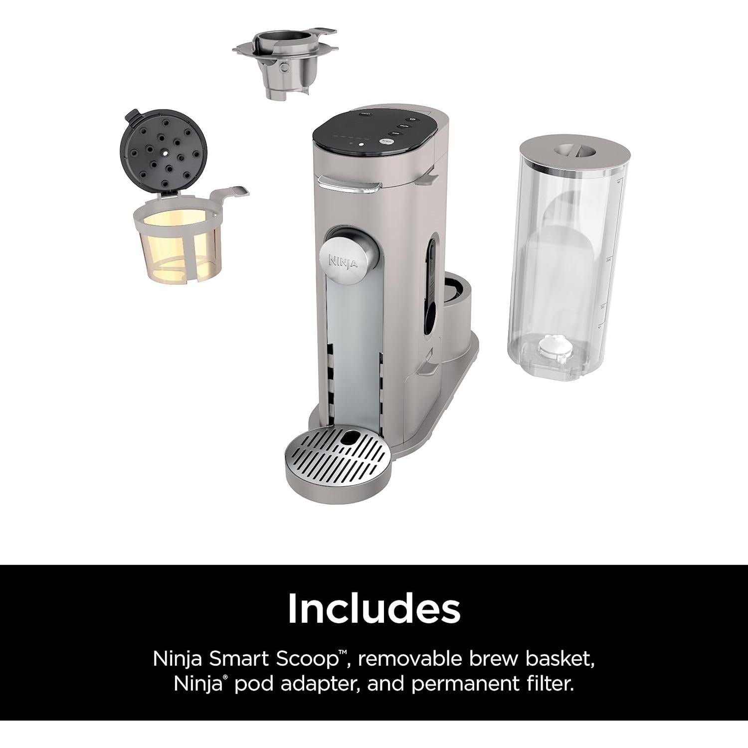 Cafetera Ninja PB041ST Compacta para Café Molido y Cápsulas