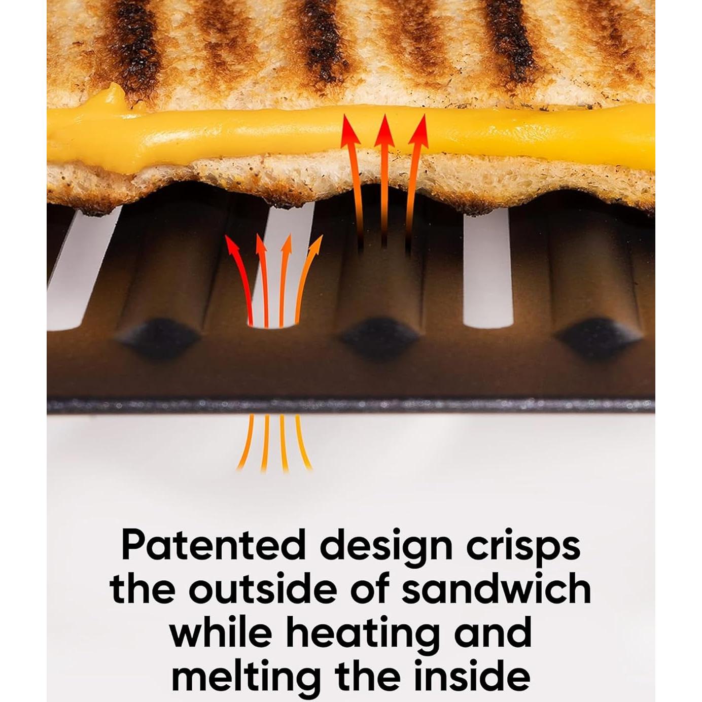 Prensa Sandwich Revolution para Tostador 1500W Negra