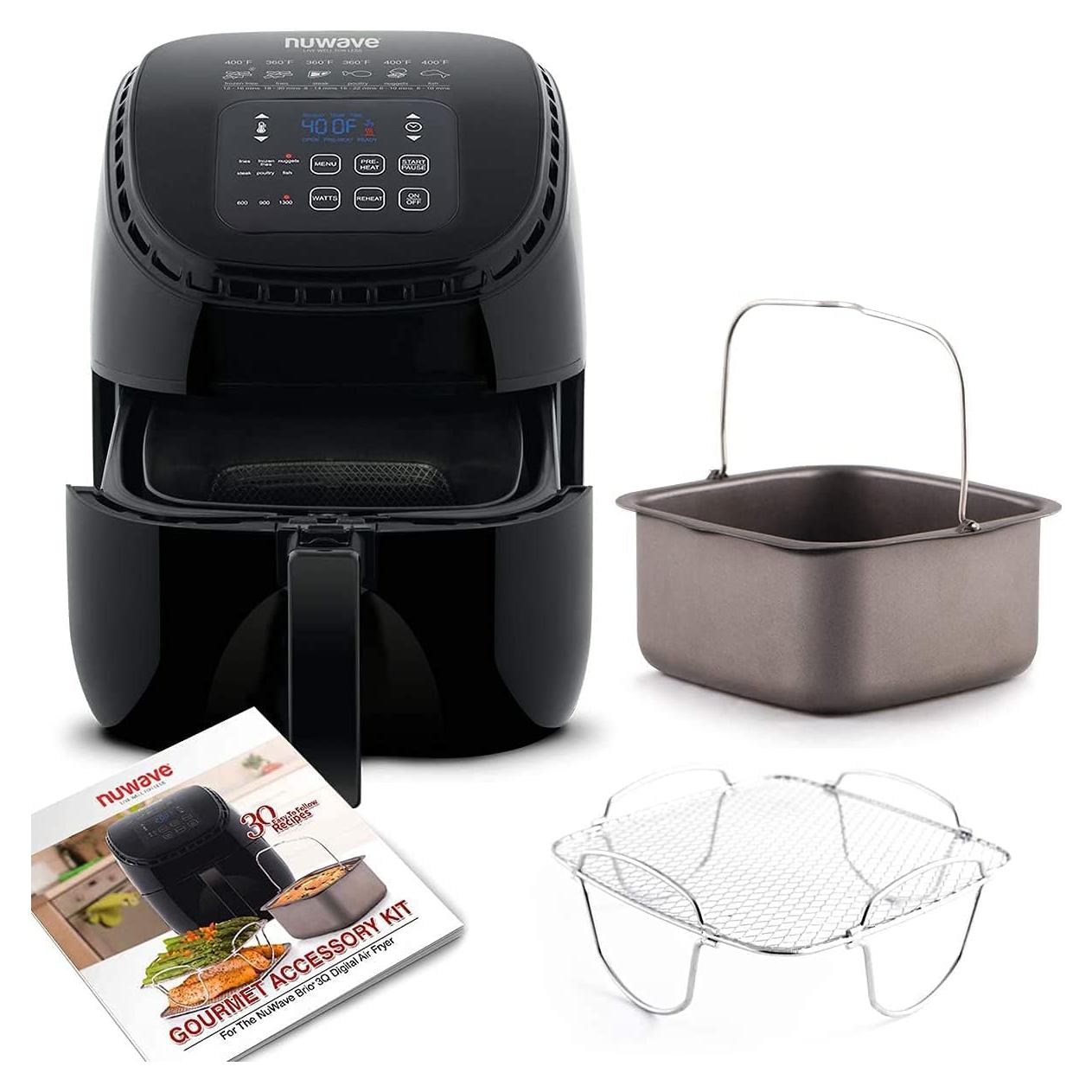 Freidora de Aire Digital Nuwave Brio 2.84L 1600W Táctil