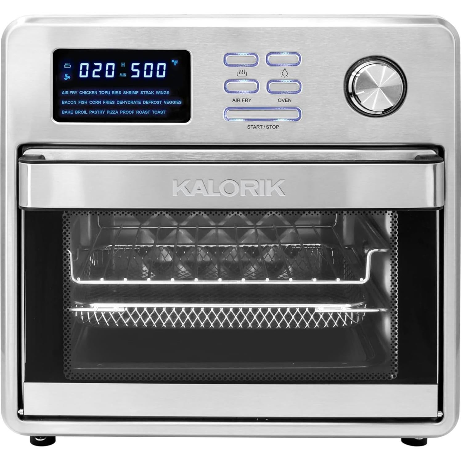 Horno de Aire Digital Kalorik MAXX 16 Cuartos Acero Inoxidable