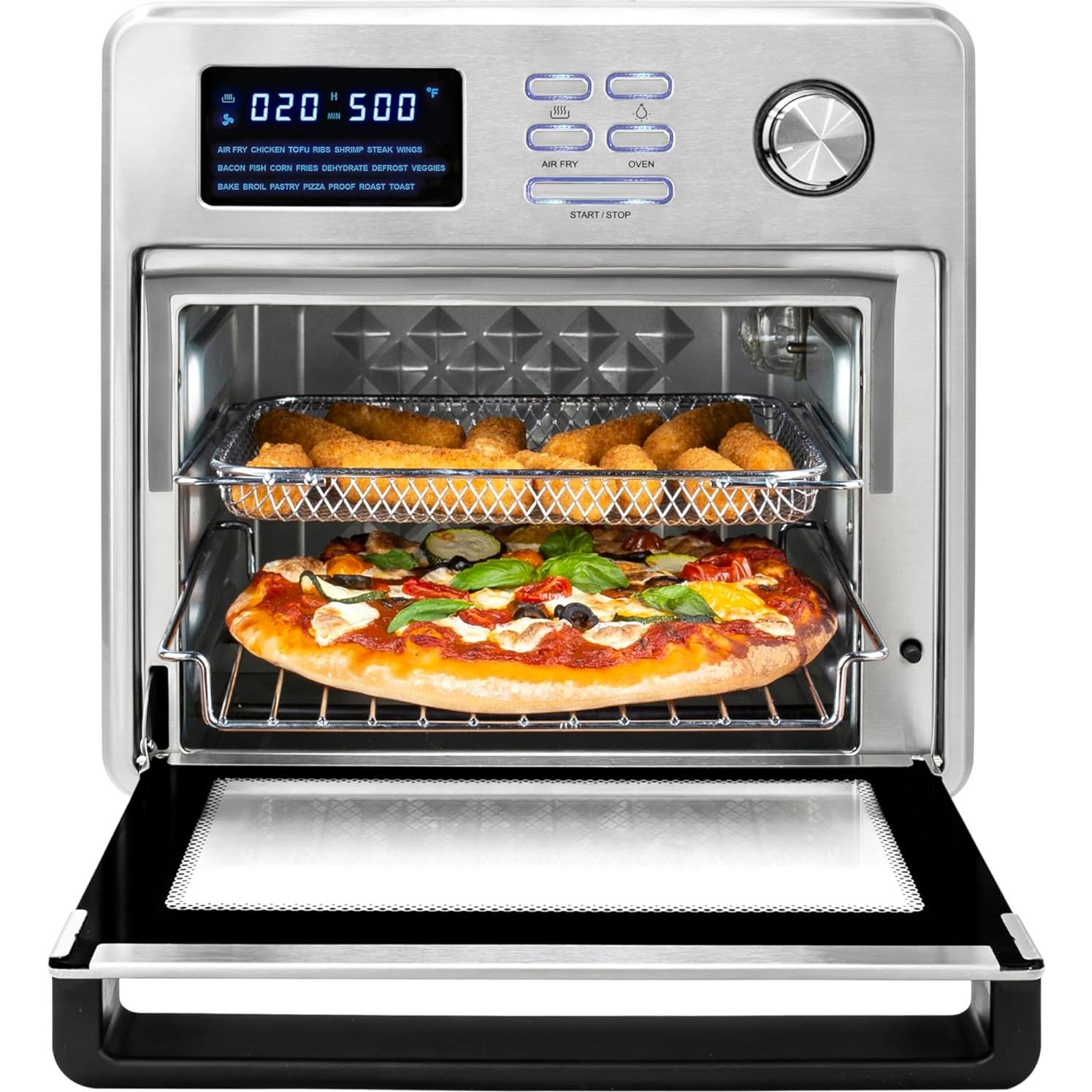 Horno de Aire Digital Kalorik MAXX 16 Cuartos Acero Inoxidable