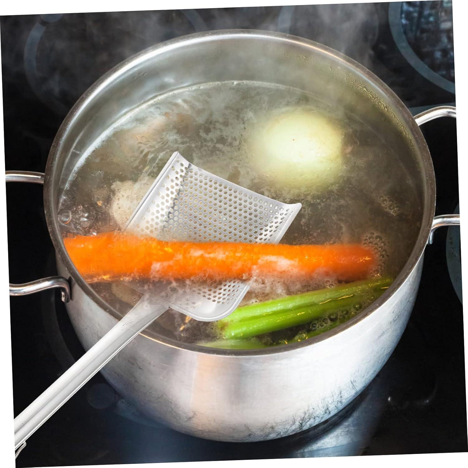 Cernidor de Acero Inoxidable Amosfun 49.5x2.5cm con Mango