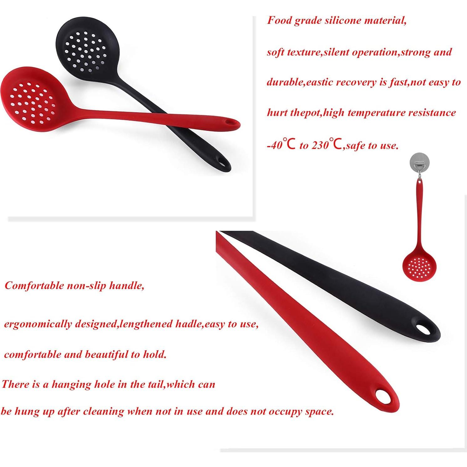 Juego de Cucharas de Silicona W WBLD 32.5x10cm Antiadherente