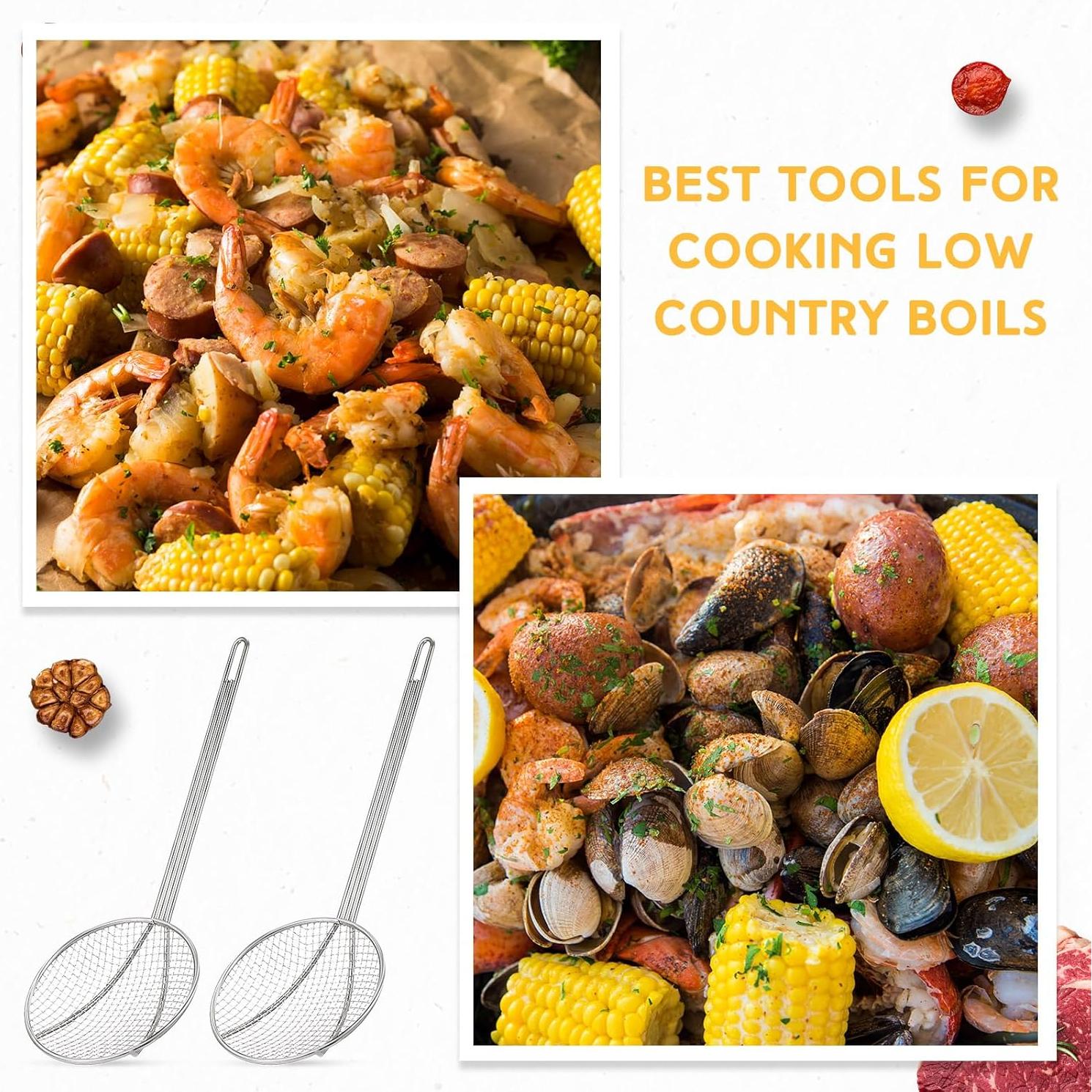 Colador Redondo Baderke 41 cm Acero Inoxidable 2 Pcs