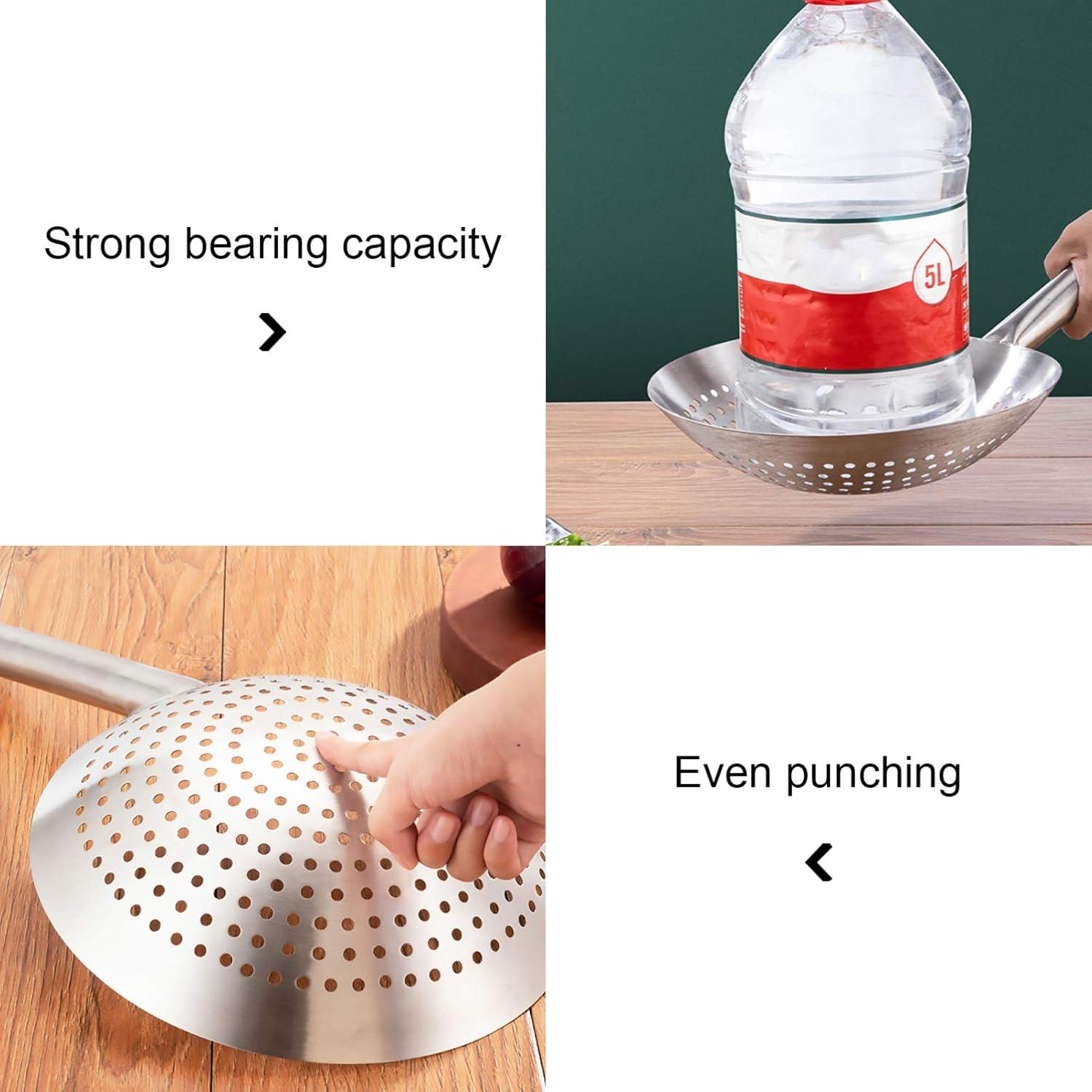 Cucharón Colador de Fideos Yardwe Acero Inoxidable 28 cm