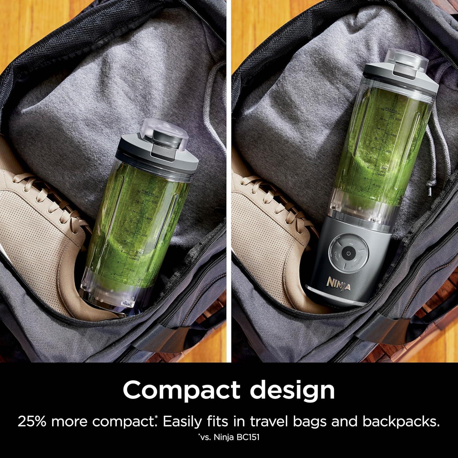 Licuadora Ninja Blast Max Portátil 22 oz Sin Cable Gris