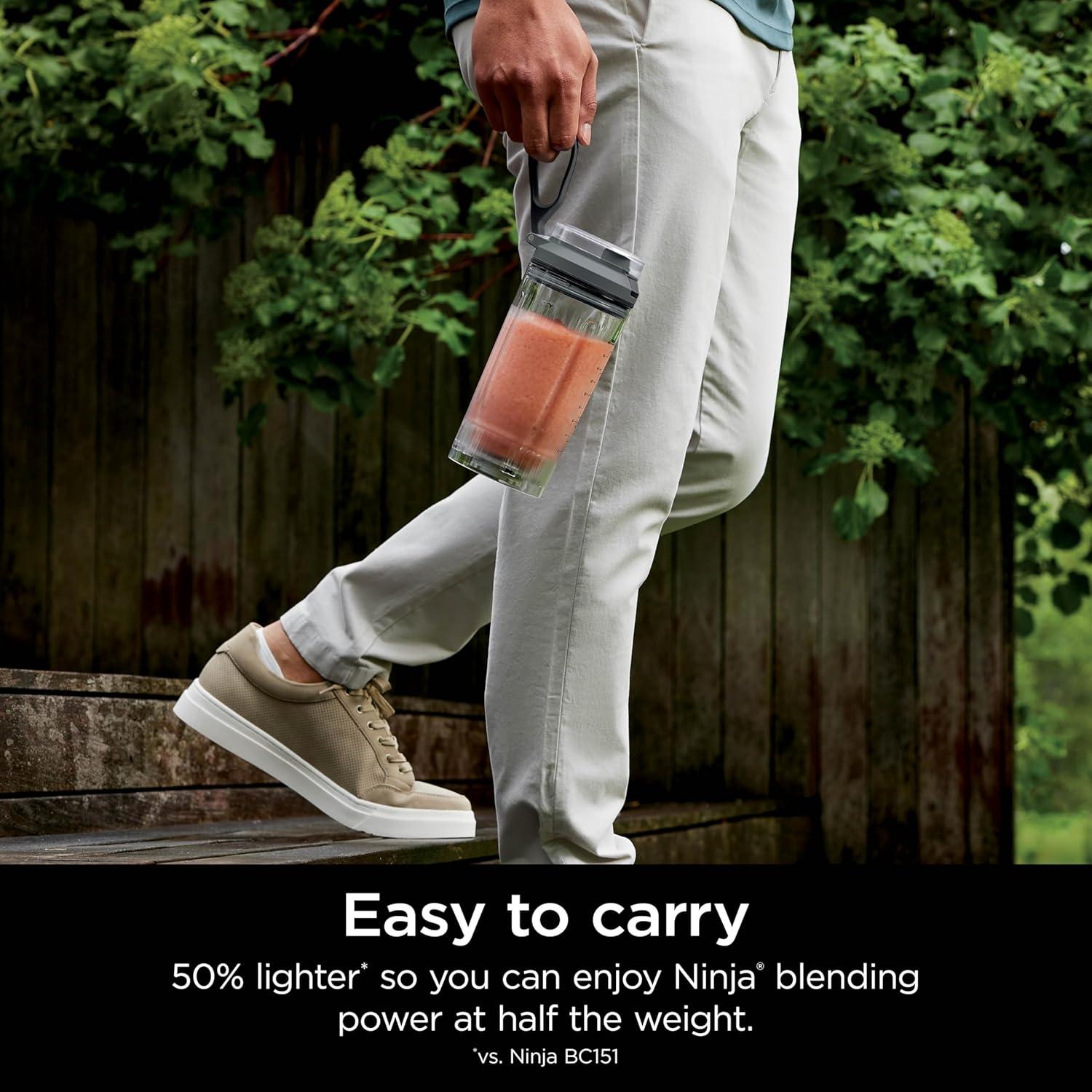 Licuadora Ninja Blast Max Portátil 22 oz Sin Cable Gris