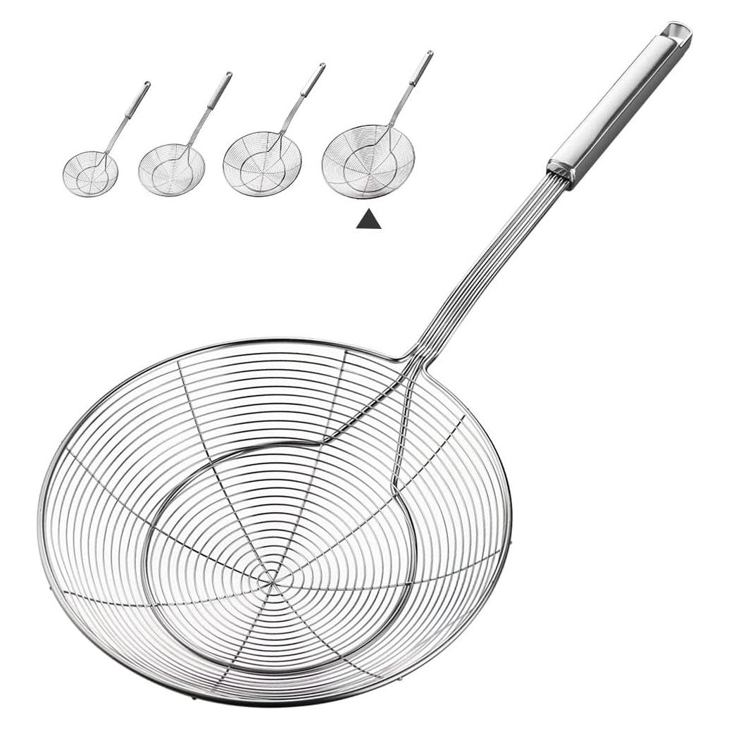 Colador Araña YFWOOD 20 cm Acero Inoxidable Doble Bobina