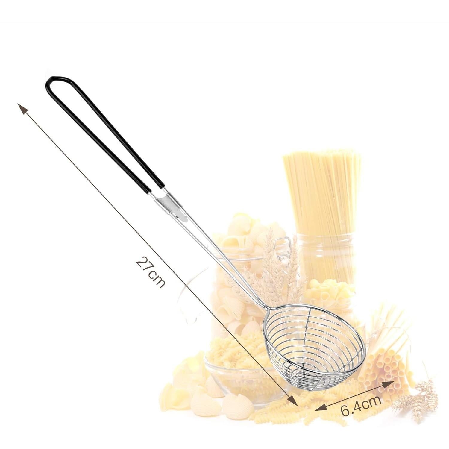 Cucharón Colador de Acero Inoxidable Heqishun 9 Piezas 27 cm