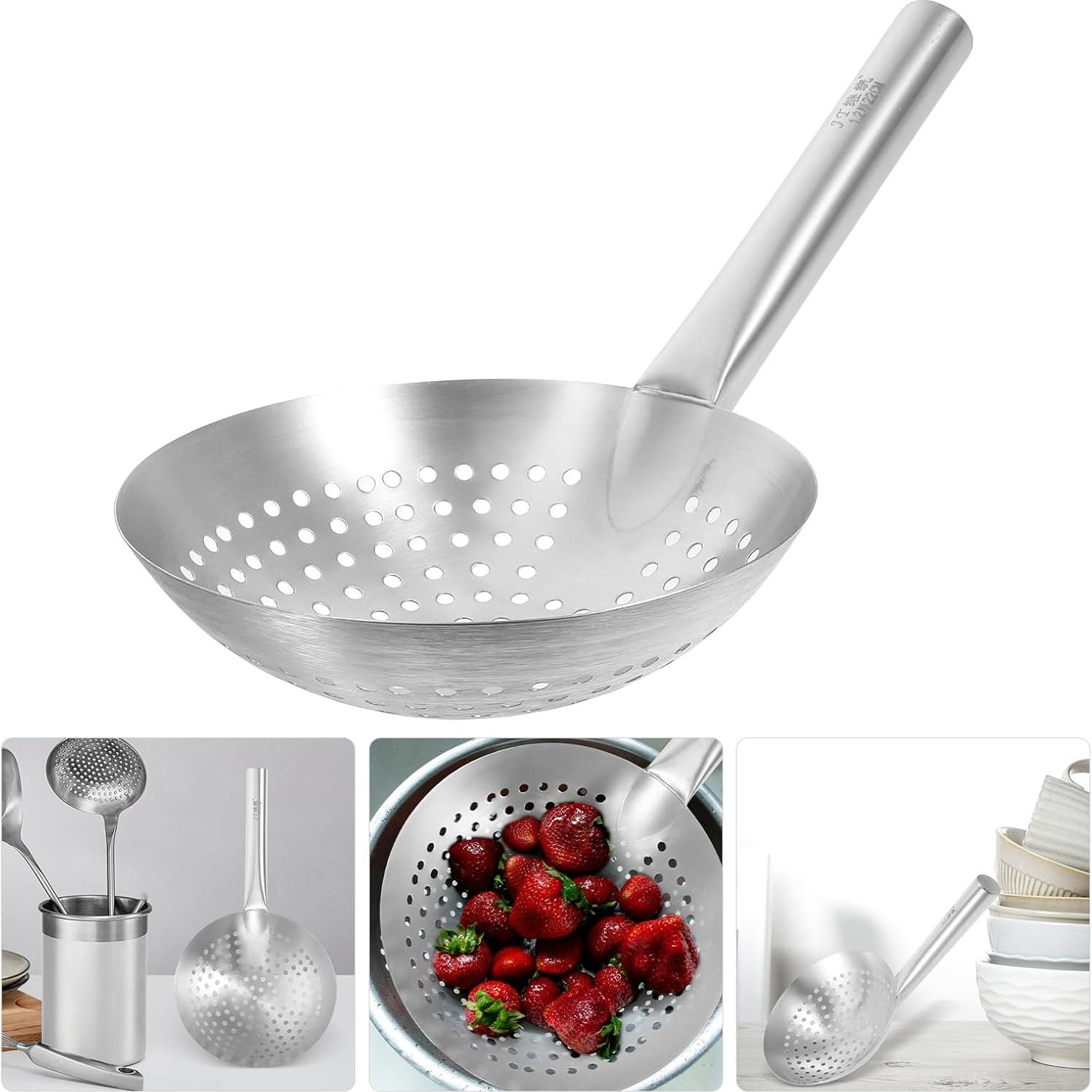 Cucharón colador ranurado YARDWE acero inoxidable 22 cm